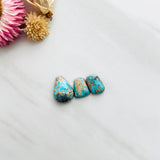 Medium Sky Blue Mixed Carico Lake Turquoise, Set of 3 Background