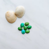8x10mm Oval Sonoran Gold Turquoise Cabochons, Set of 2