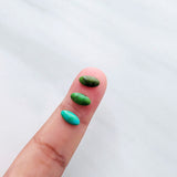 4x8mm Oval Sonoran Gold Turquoise Cabochons, Set of 4