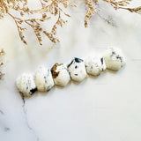 Medium White Hexagon White Buffalo Dolomite, Set of 6 Background