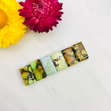 Medium Mixed Bar Mixed Turquoise, Set of 6 Background