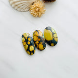 Large Royal Orange Oval Treasure Mountain Turquoise, Set of 3 Background