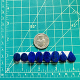Small Deep Blue Mixed Lapis Lazuli, Set of 8 Dimensions