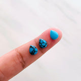 6x8mm Teardrop Prince Egyptian, Set of 4
