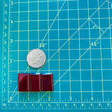 Medium Red Bar Rosarita, Set of 3 Dimensions