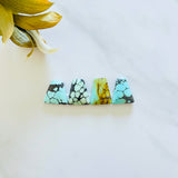 Medium Mixed Trapezoid Mixed Turquoise, Set of 4 Background