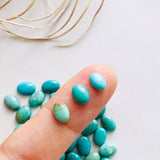 5x7mm Oval Carico Lake, Set of 4 Background