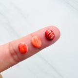 7x9mm Oval Spiny Oyster, Set of 2
