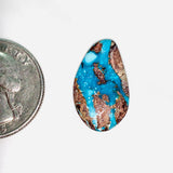 Medium Sky Blue Teardrop Bisbee Turquoise Dimensions