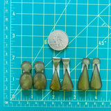 Medium Swamp Green Mixed Rosarita, Set of 12 Dimensions