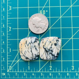 Large Royal Orange Freeform Purple Lavender Variscite, Set of 2 Dimensions