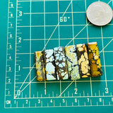 Large Mixed Bar Mixed Turquoise, Set of 6 Dimensions