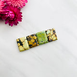 Large Royal Orange Bar Mixed Turquoise, Set of 4 Background