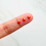 4x4mm Round Spiny Oyster, Set of 10