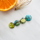 Medium Mixed Round Mixed Turquoise, Set of 4 Background