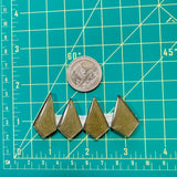 Large Swamp Green Shield Rosarita, Set of 4 Dimensions