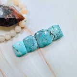 Large Sky Blue Barrel Sand Hill Turquoise, Set of 4 Background