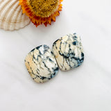 Large Royal Orange Freeform Purple Lavender Variscite, Set of 2 Background