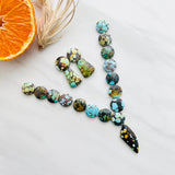 Medium Mixed Mixed Mixed Turquoise, Set of 20 Background