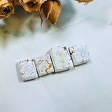 Medium Faint Blue Bar Sand Hill Turquoise, Set of 4 Background