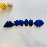 Small Deep Blue Mixed Lapis Lazuli, Set of 8 Background