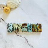 Medium Mixed Bar Mixed Turquoise, Set of 7 Background