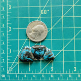 Small Ocean Blue Triangle Yungai Turquoise, Set of 3 Dimensions