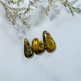 Large Earth Brown Freeform Royston Turquoise, Set of 3 Background