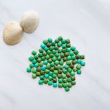 5x5mm Square Sonoran Gold Turquoise Cabochons, Set of 4