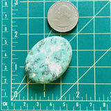 Large MInt Green Oval Broken Arrow Variscite Dimensions