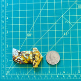 Large Royal Orange Mixed Treasure Mountain Turquoise, Set of 3 Dimensions