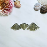 Medium Swamp Green Triangle Rosarita, Set of 6 Background