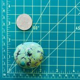 Large Sea Green Oval Giraffe Beads Dimensions