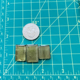 Medium Swamp Green Bar Rosarita, Set of 3 Dimensions