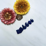Medium Deep Blue Mixed Lapis Lazuli, Set of 6 Background