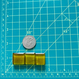 Medium Swamp Green Square Rosarita, Set of 3 Dimensions