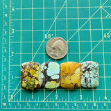 Large Mixed Barrel Mixed Turquoise, Set of 4 Dimensions