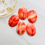 25x35mm Oval Spiny Oyster, Set of 1