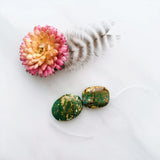 Small Deep Green Nugget Bamboo Mountain, Set of 2 Background