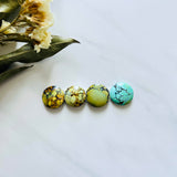 Medium Mixed Round Mixed Turquoise, Set of 4 Background