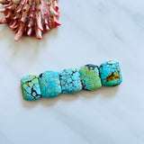 Large Sky Blue Barrel Wild Horse Turquoise, Set of 5 Background
