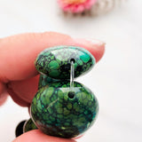 Large Deep Green Nugget Bamboo Mountain, Set of 5 Dimensions