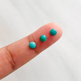 4x4mm Round Carico Lake, Set of 10