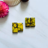 Large Royal Orange Bar Treasure Mountain Turquoise, Set of 4 Background