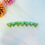 Small Sea Green Heart Yungai Turquoise, Set of 7 Background