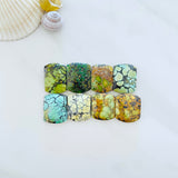 Large Mixed Barrel Mixed Turquoise, Set of 8 Background
