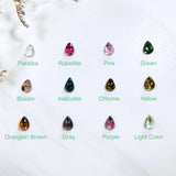 6x8mm Teardrop Tourmaline, Set of 2