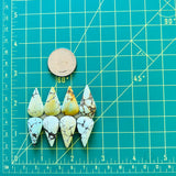 Medium Mixed Teardrop Mixed Turquoise, Set of 8 Dimensions