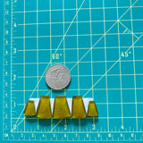 Medium Swamp Green Freeform Rosarita, Set of 5 Dimensions