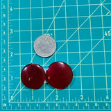 Large Red Round Rosarita, Set of 2 Dimensions